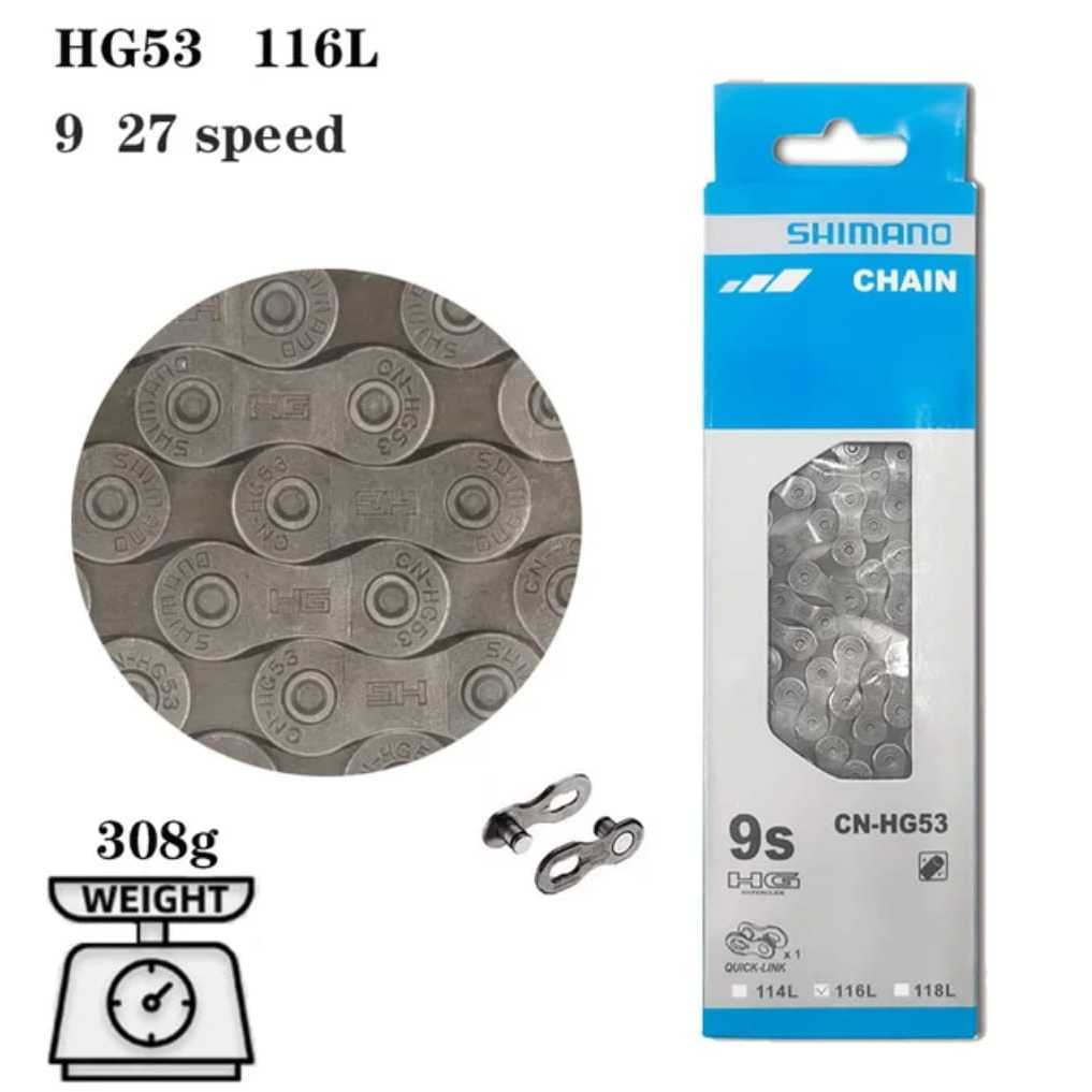 Foto Chain Rantai Shimano 9 Speed CN HG53 9S CN-HG53 116 link