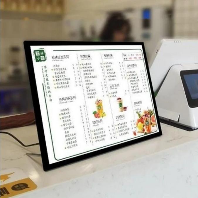 A3 LED Menu Display LED Menu Display Kartu Display Poster LED