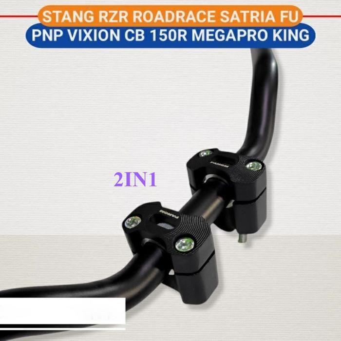 #CRC# Stang RZR + Raiser Stang CNC PCX Beat street CB150R Vixion satria fu dll Motorcycle - RZR + ra