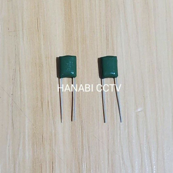 Capasitor Milar 104 100N Hijau Milar Kapasitor