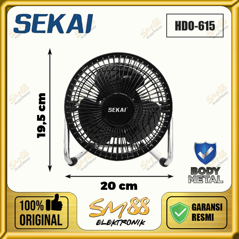 SEKAI HDO-615-S Kipas Angin Mini / Kipas Meja / Desk Fan SEKAI