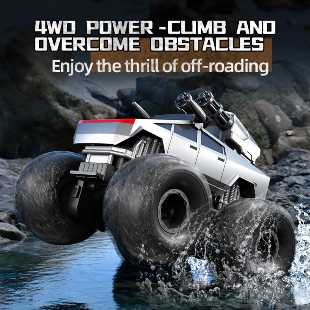 Waterproof Amphibious RC Stunt Car 4WD Off-Road Climbing Toy For Children Outdoor Play