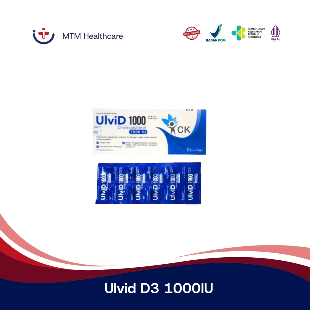 UlviD D3 1000 IU Box Isi 30 Tablet