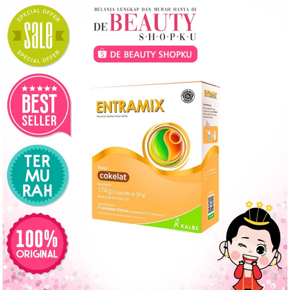 Entramix 174gr Vanilla/Coklat ISI 12 box (1 karton)