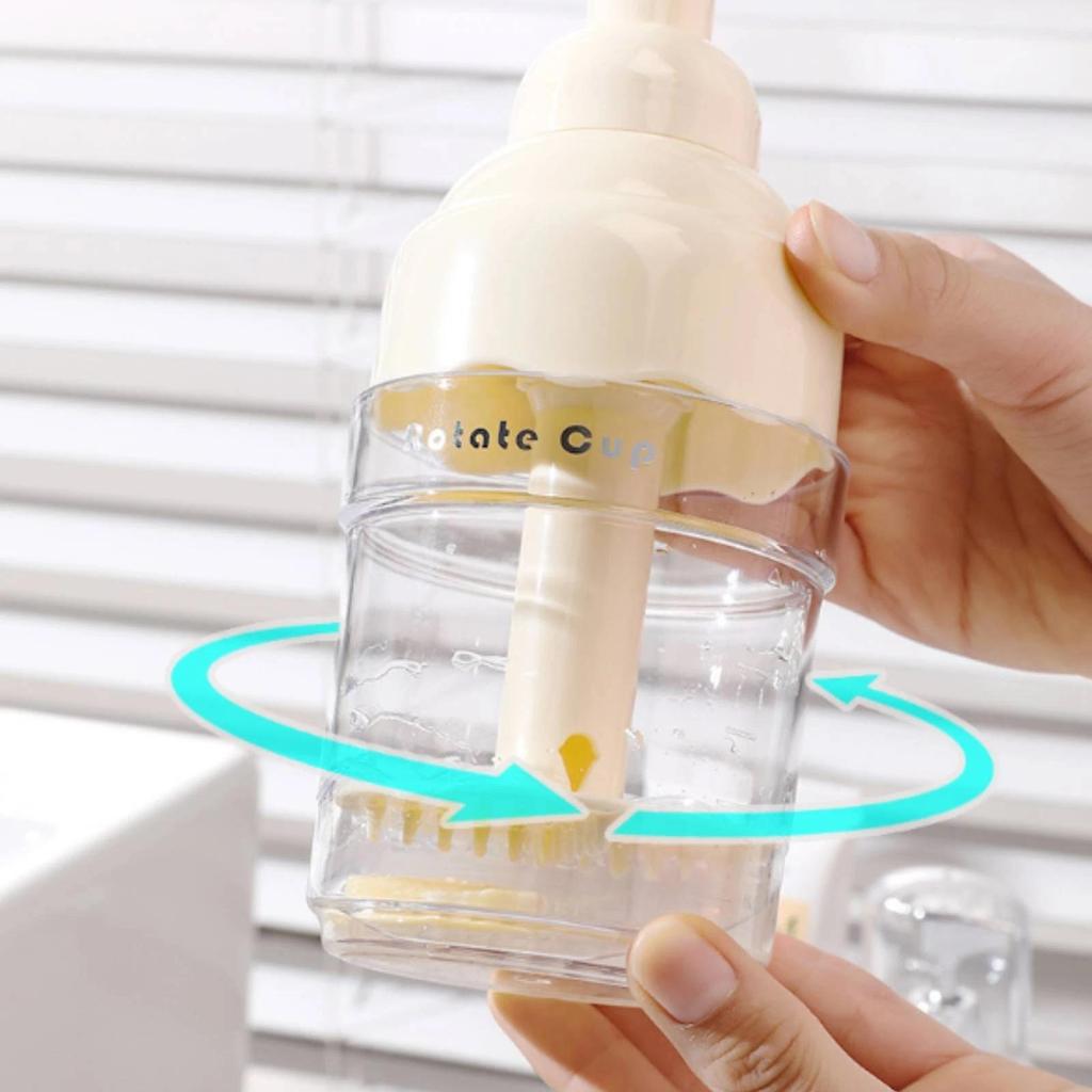 Pump Foaming Bottle Hand-Pressed Foaming Bottle Bathroom Container Clear Body Wide Top