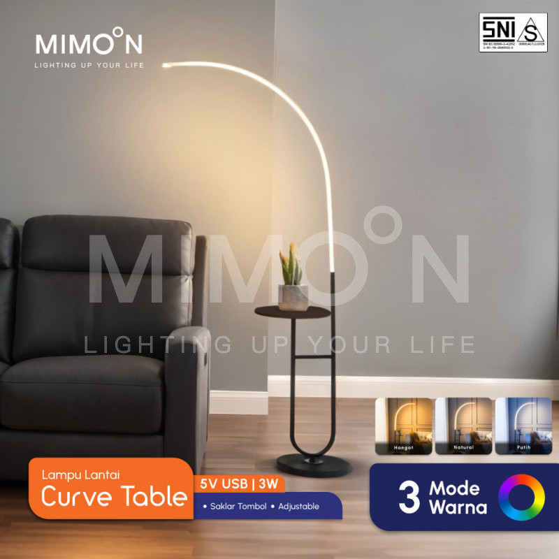 MIMOON Lampu Standing Standing Lamp Lampu Sudut Rak Lampu Ruang Tamu Aesthetic Untuk Ruang Tamu