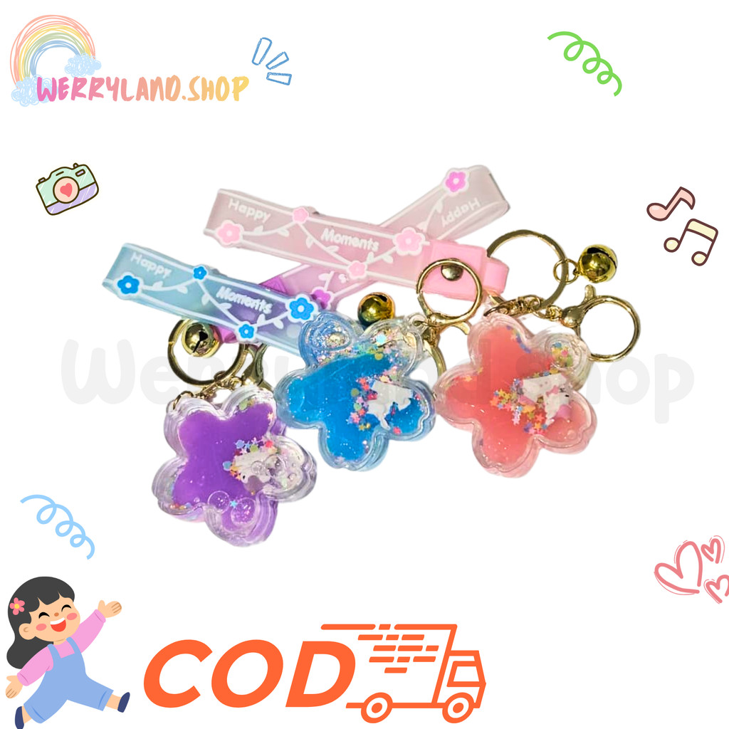 WLD Gantungan Kunci UNICORN Aksesoris Tas Imut/ Aksesories Untuk Motor Mobil Gantungan HP Cute