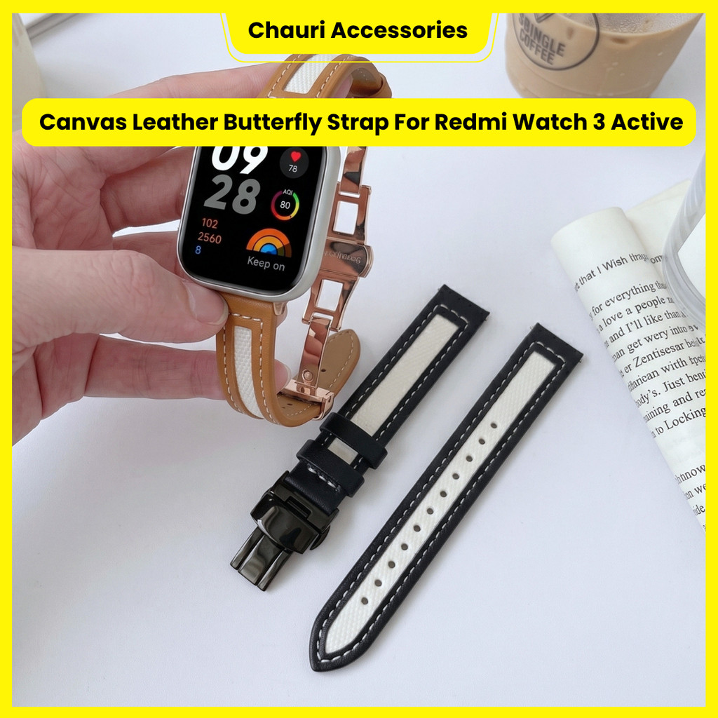 Canvas Leather Butterfly Strap For Redmi 3 Active
