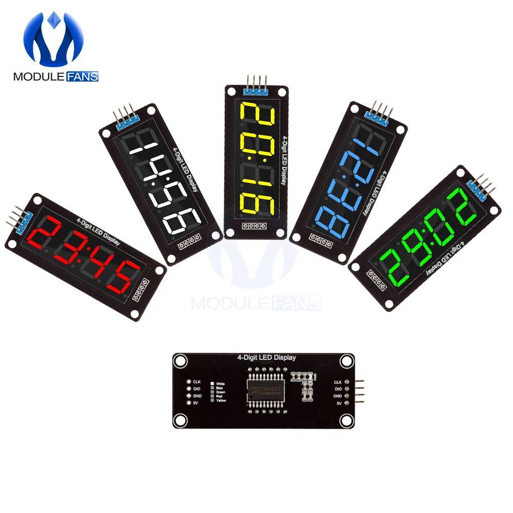 TM1637 4-git LED 0.56'' 0.56 In splay Tube 7 Segments Clock Double Dots Module For Arduino Board IO 