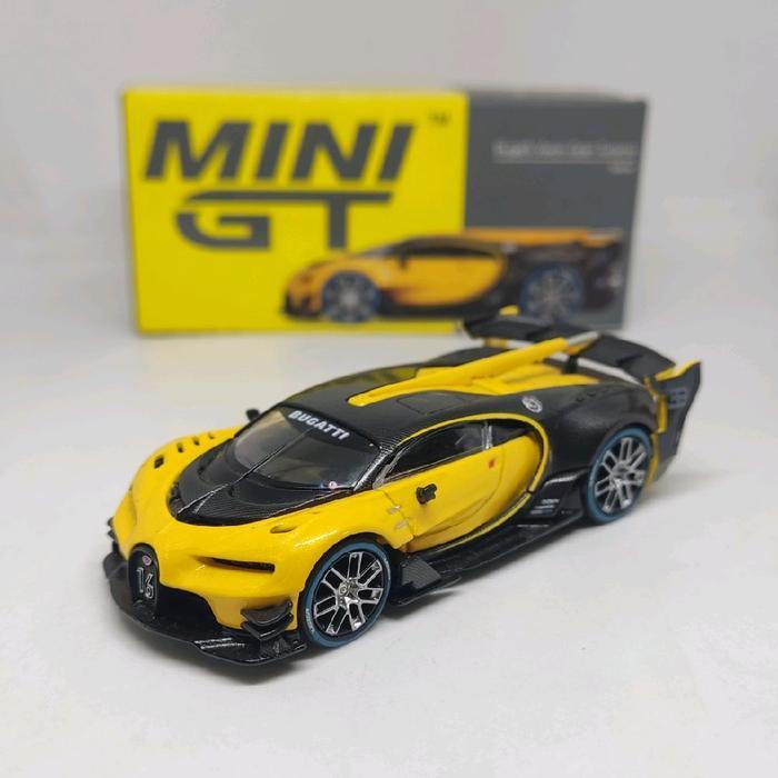 Mini GT Bugatti Vision Granturismo Yellow-Black - MINI GT