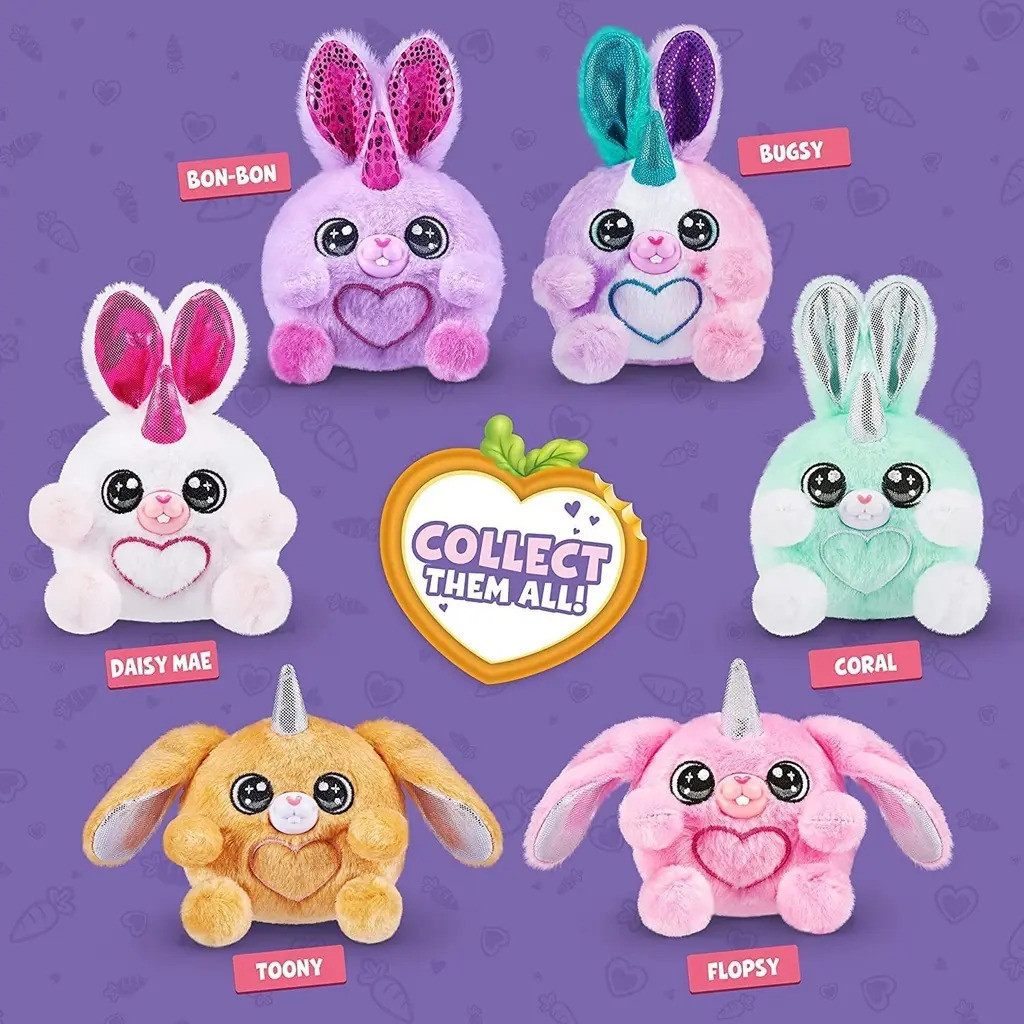 Zuru Rainbocorns Bunnycorn Boneka Plush Kelinci Unicorn Telur Ajaib Blind Box Mainan Koleksi Hadiah 