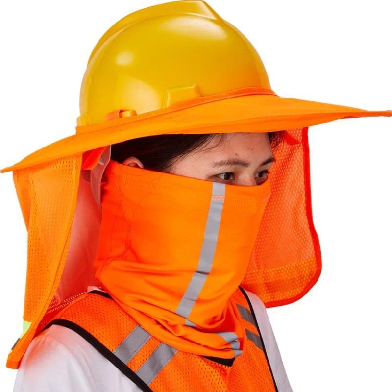 Summer Hard Hat Neck Shield Sun Shade Helmet Neck Shield Reflective Protection Prevent Sunburn For M