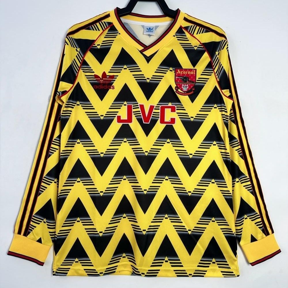1991-93 kaos retro tandang Arsenal lengan panjang