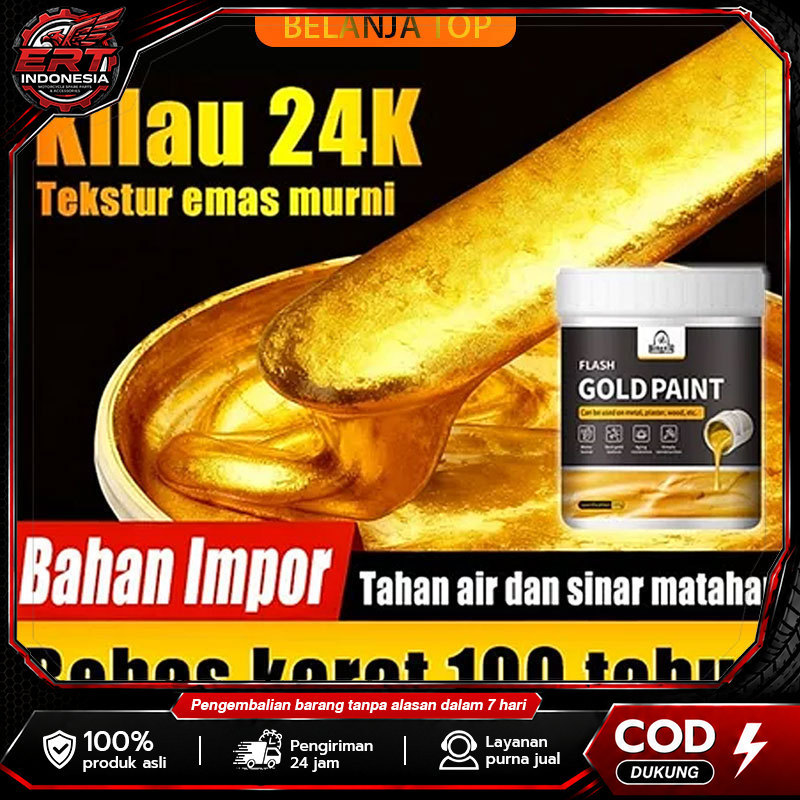 Tekstur emas murni FREE Kuas Emas Cat Gold Cat Kayu dan Besi Emas / Neo Alkycoat Royal Gold / Cat Em