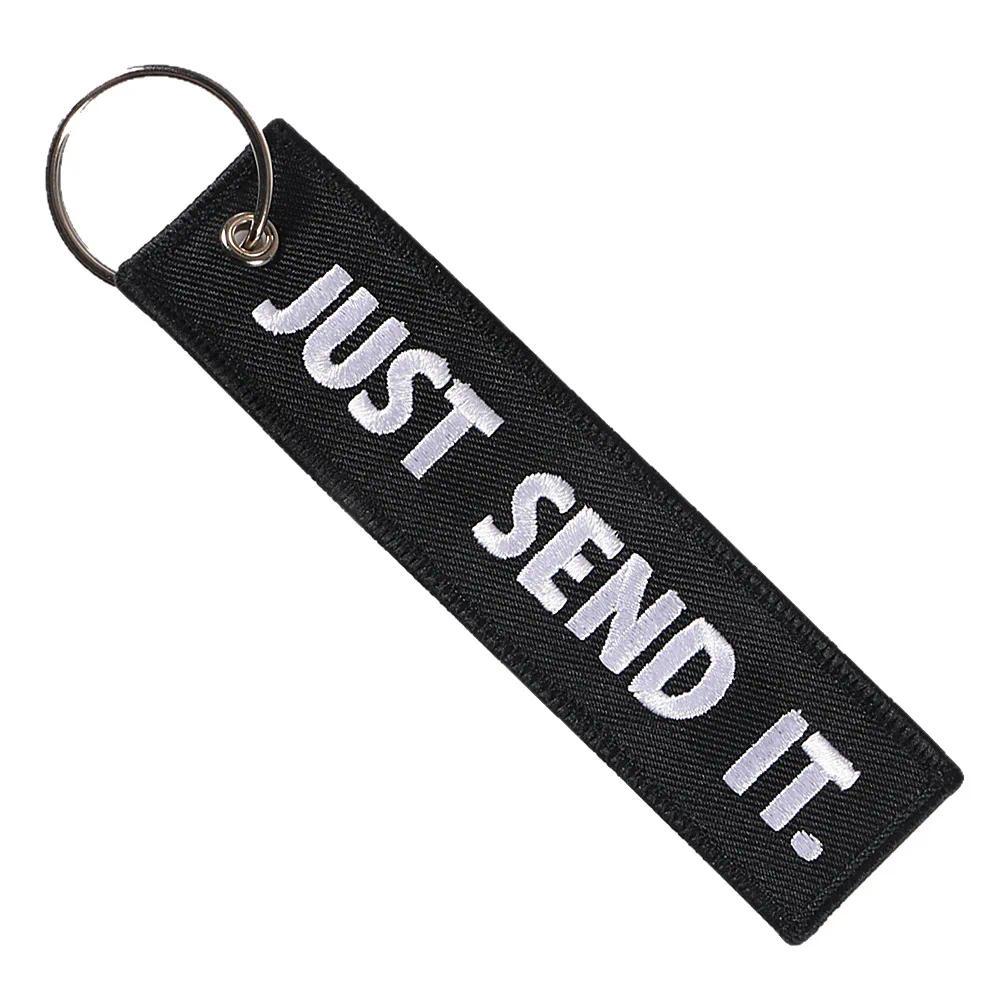 JUST SEND IT Keya Luggage Tag Label Car Key Ring Acssories Gift for Men's Car Fashion Key ain Ring