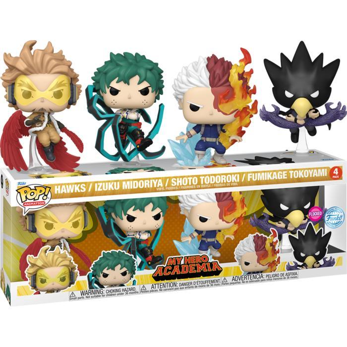 Funko POP My Hero Academia - Hawks Deku Todoroki & Tokoyami FL 4 Pack