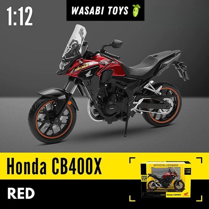 New Matur Diecast 1:12 Honda CB 400X CB 400 CCA Cool Chic Auto (Dengan Alas Motor, Tangki Logam) - R