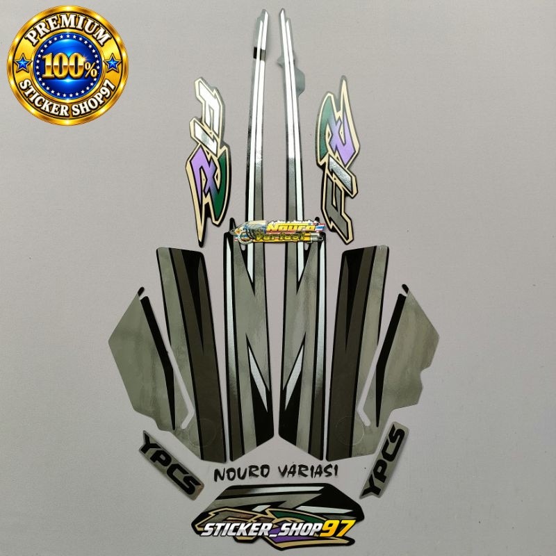 striping yamaha fizr fiz r f1 zr 1996 1997 bahan crome abu list standar kualitas original pabrik