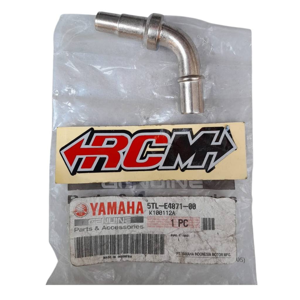 5TL-E4871-00 PIPA BESI LUBANG NEPEL SELANG SLANG AIS AIR INDUCTION SYSTEM BLOK BLOCK MESIN YAMAHA MI