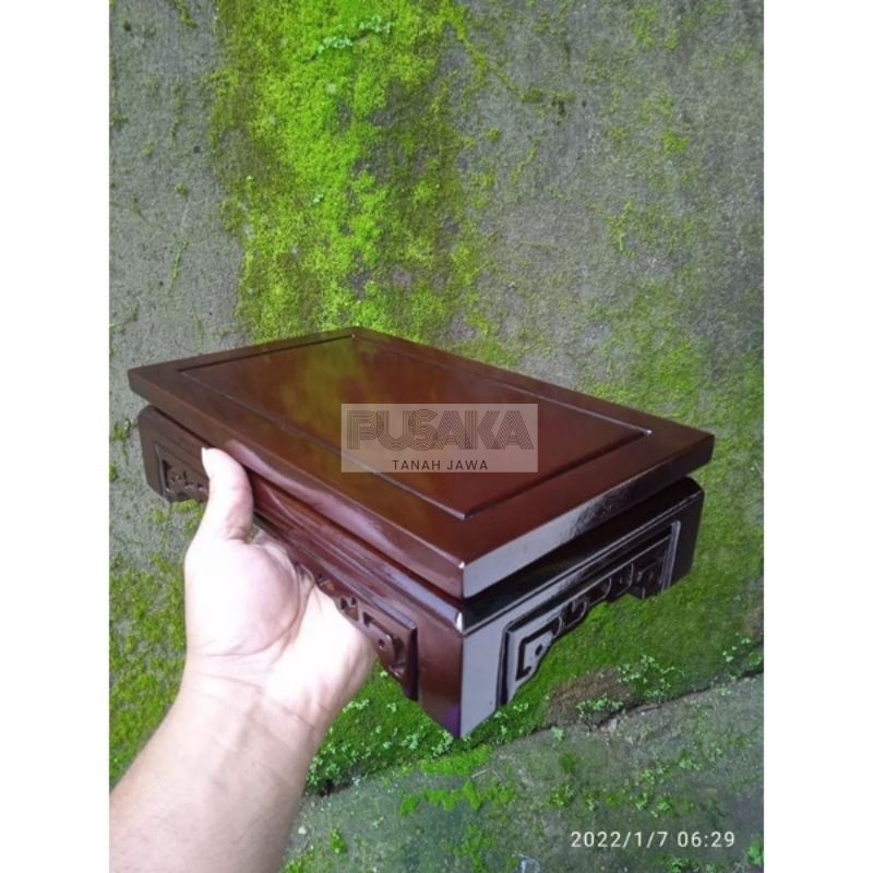 meja bonsai/tatakan pot bonsai/tempat patung