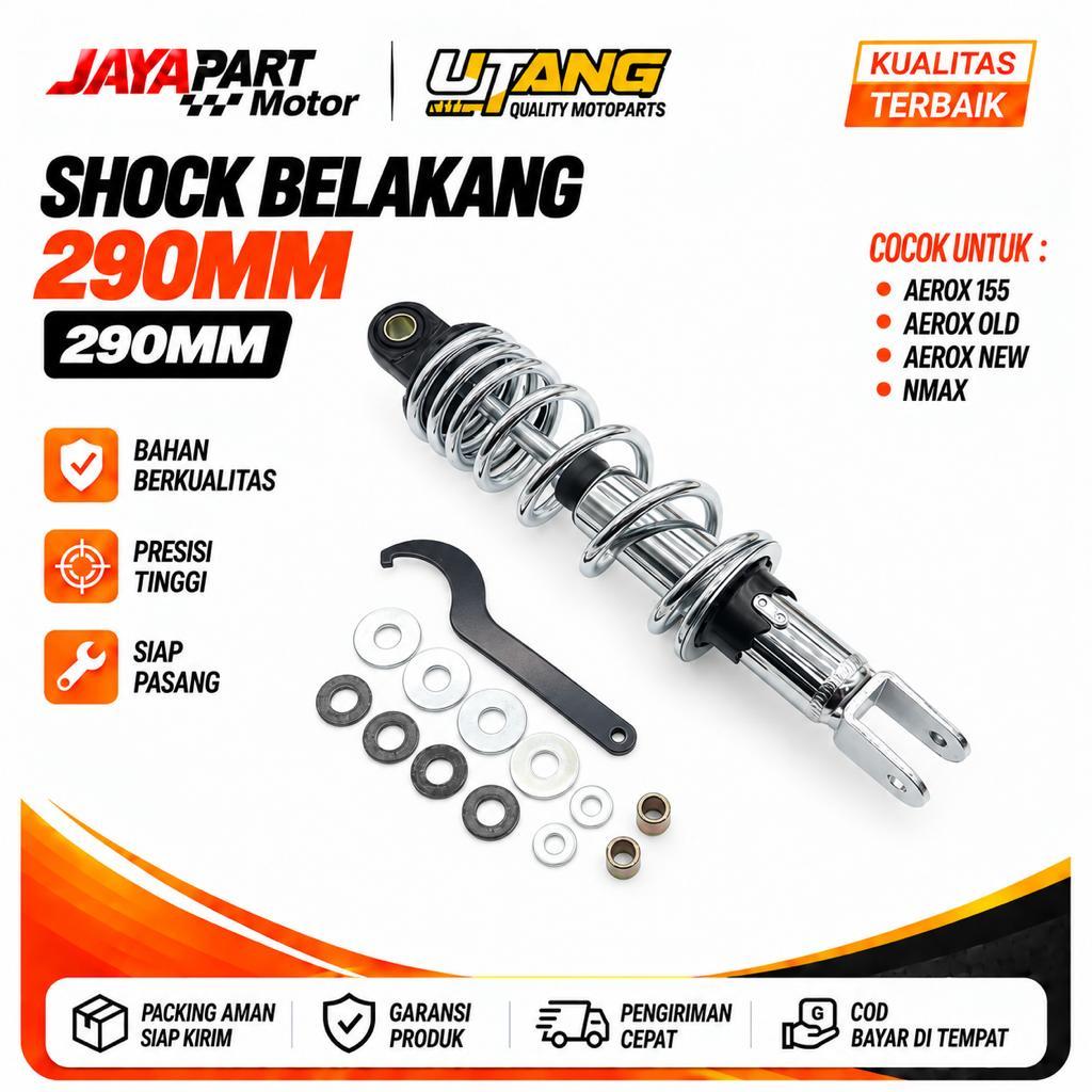Shock Belakang 290mm Satuan Satu Buat Untuk Aerox 155 Aerox Old Aerox New Nmax Onderdil Pengganti St