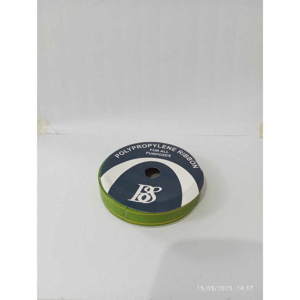 1 Roll BS Pita Kado 3/4" Plastik LIS EMAS 2cm Pita Jepang Kertas