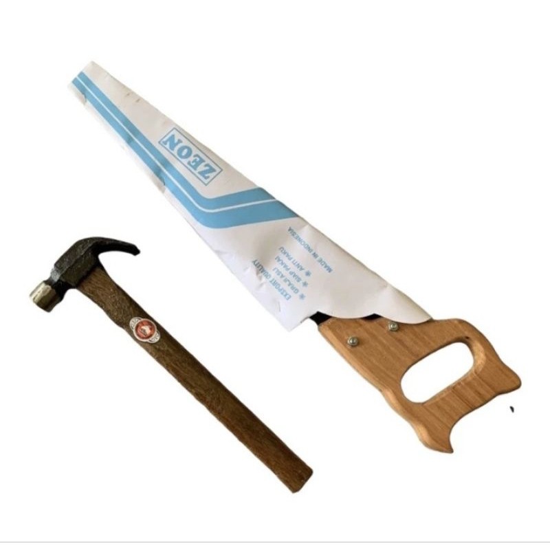 Paket Lengkap Alat Tukang Proyek Kuli Bangunan Gergaji-Palu