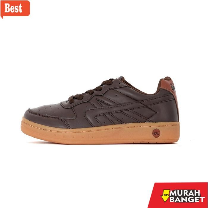 Spotec Sneakers Navaro Sepatu Sneakers Pria Wanita - Coklat Gum - Cokelat, 37
