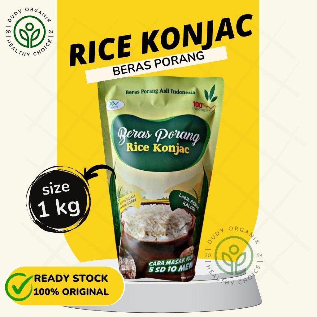 Rice Konjac Beras Porang 1 Kg Shirataki/Konjac