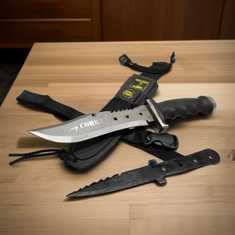 Sangkur Satpam Pisau Cobra Doble