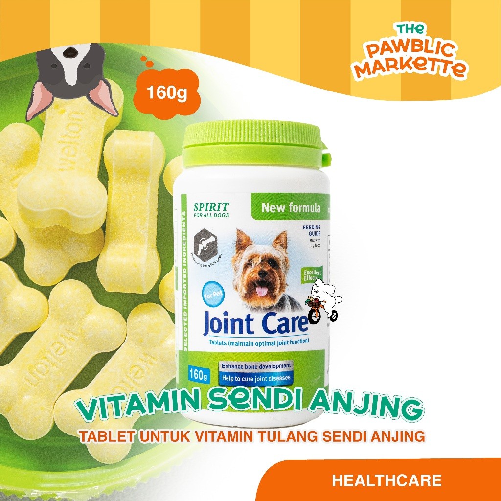 Vitamin Tulang Sendi Anjing ISI 150 TABLET / Spirit Joint Vitamin / Vitamin Tulang dan Sendi Anjing