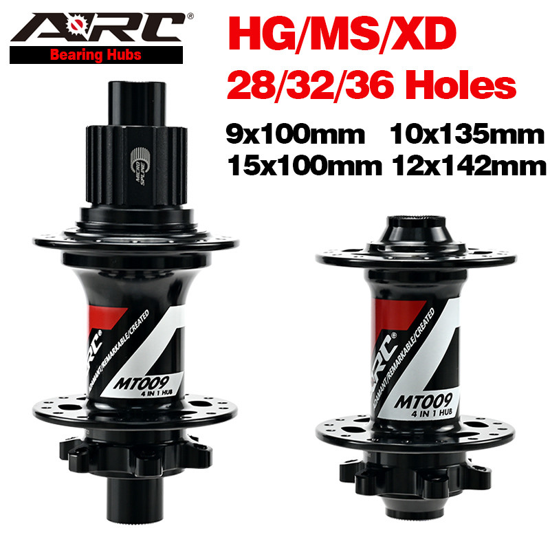 ARC MTB Hub 28H / 32H / 36H Micro Spline 12 Speed sc Brake Bearing Hub 6 Pawls 114 Clicks HG 8 9 10 
