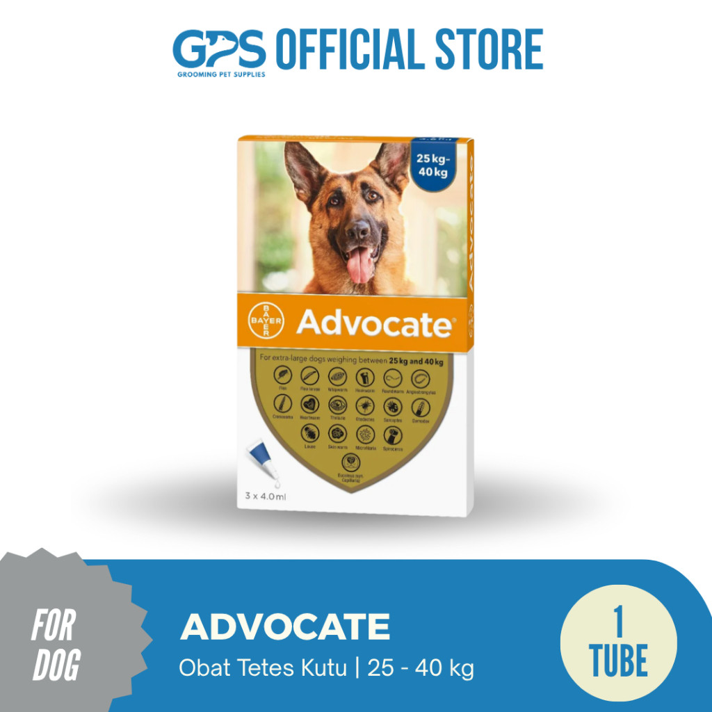 ADVOCATE DOG OBAT TETES KUTU ANJING SIZE XL 25-40KG 1 TUBE