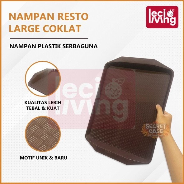 NAMPAN RESTO - Baki / Nampan Aesthetic Plastik / Food Tray Nampan Besar