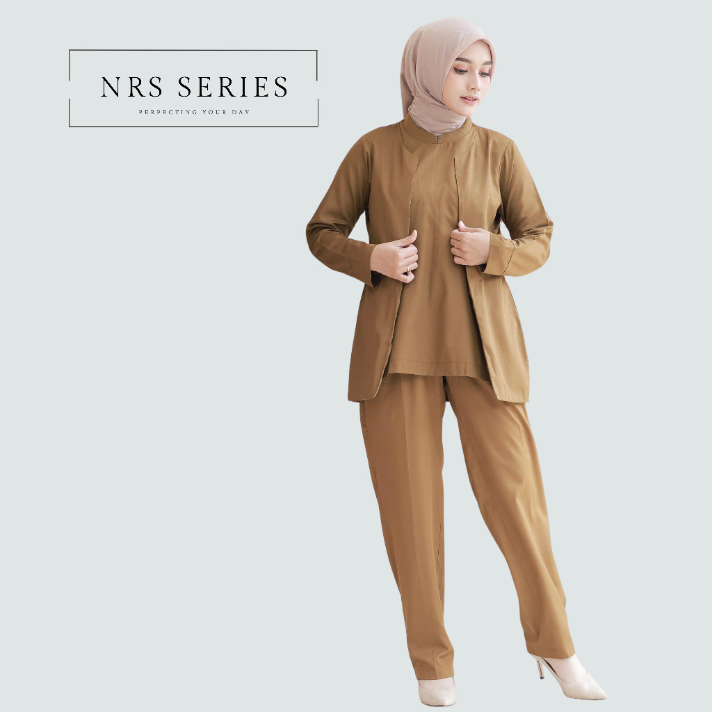 Baju PDH Wanita Pemda Seragam Khaki PNS