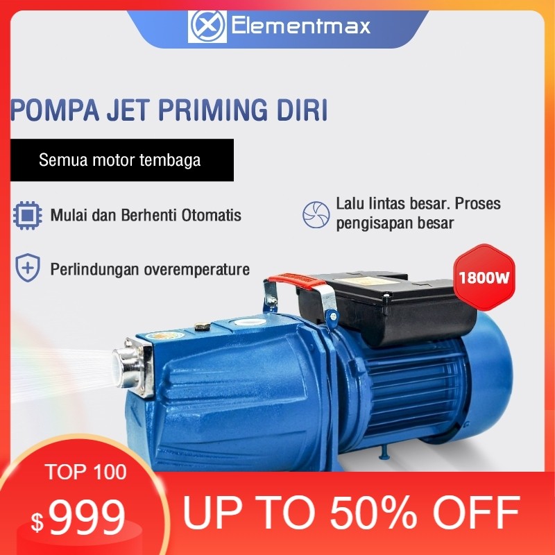 Temukan Elementmax 1500w/1800w Pompa air Otomatis/Mesin Pompa Air/Pompa Air JET PUMP /Listrik Pompa 