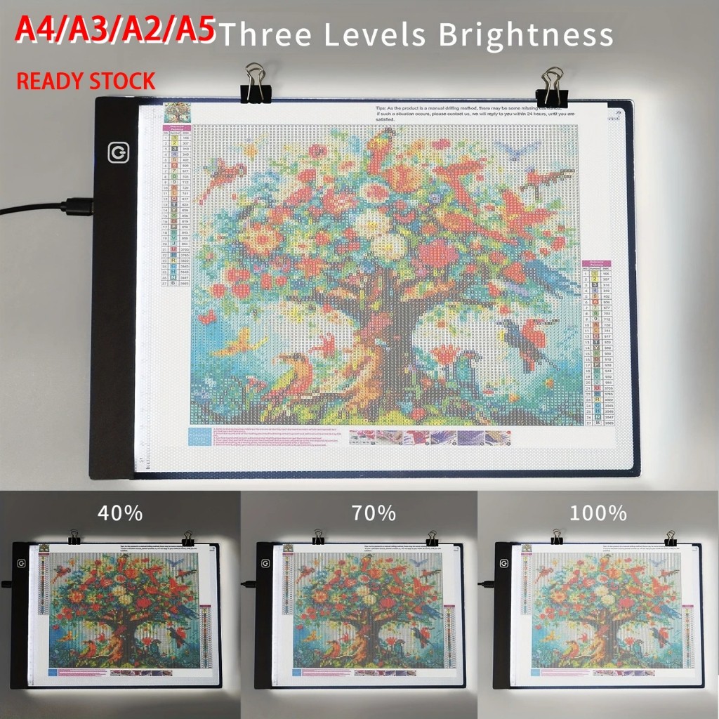 RemyByte [ready stock]A2/A3/A4/A5 LED Drawing Tracing Board Stensil Board Papan Jiplak Gambar LED An