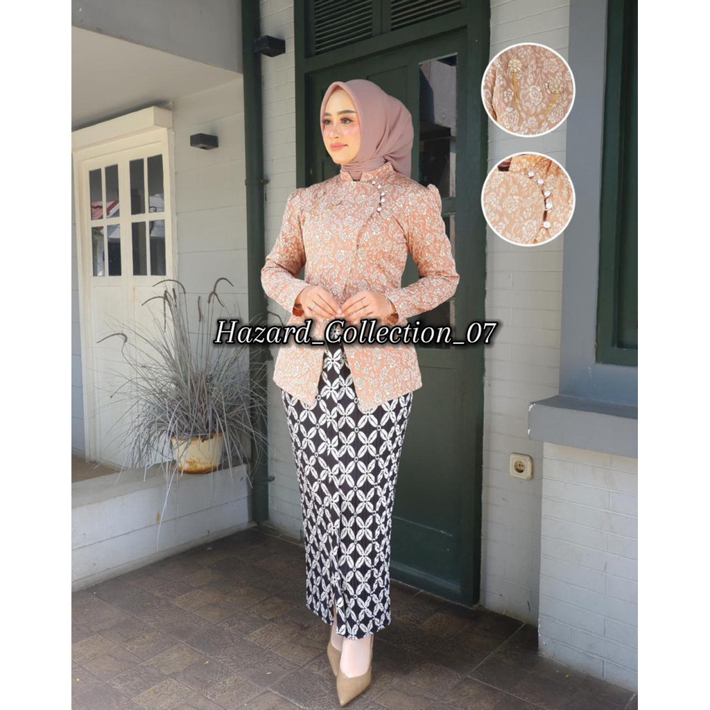 STORELABASS Janggan Kretek Viral - Kebaya Janggan Gadis Ayu Jawa Elegan - Janggan Tunik Modern Kebay