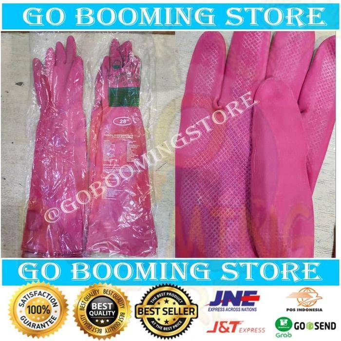 SARUNG TANGAN MEDIS KARET KIMIA PANJANG / LONG RUBBER SEAGULL Sz.28"