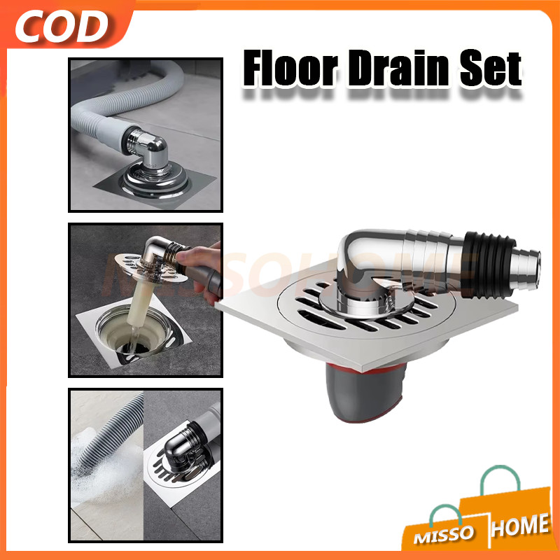 Connector Floor Drain Mesin Cuci Set/Set Floor Drain Stainless Mesin Cuci/Floor Drain Mesin Cuci Sta