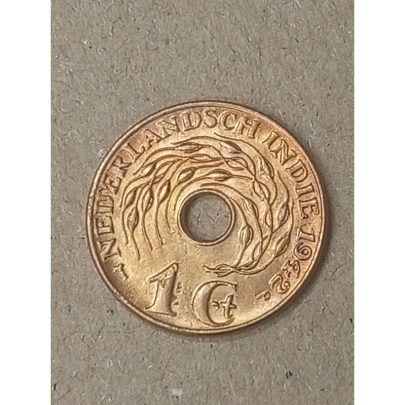 CB19. 1 Cent KOIN NETHERLAND INDIE ORIGINAL BEKAS CUCIAN