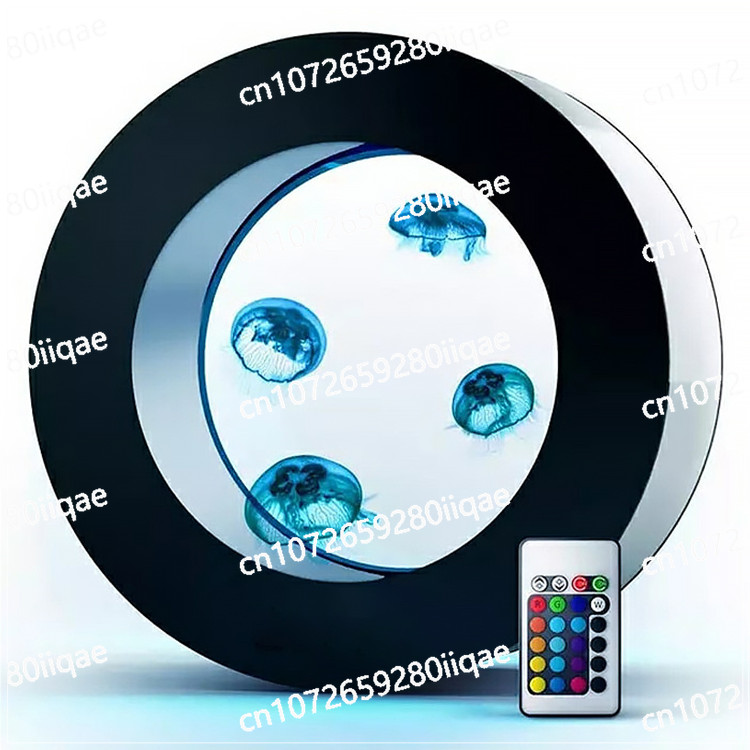 For Display, Tabletop Jellyfish All-in-one Fish Tank O-shaped Jellyfish Aquarium