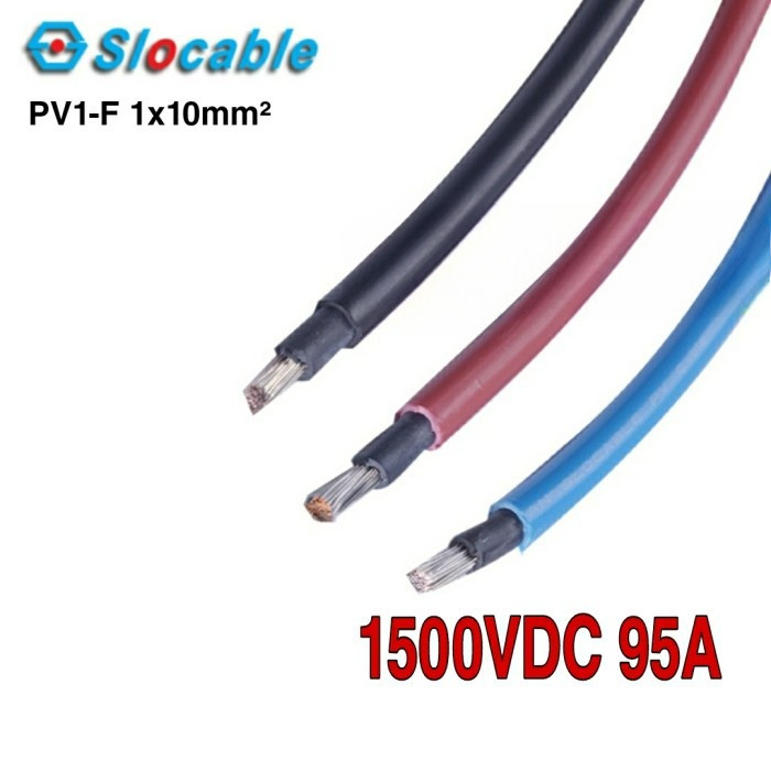 PV1-F 1x 10mm Slocable PV Single Core Kabel Solar Panel Surya 1x10mm