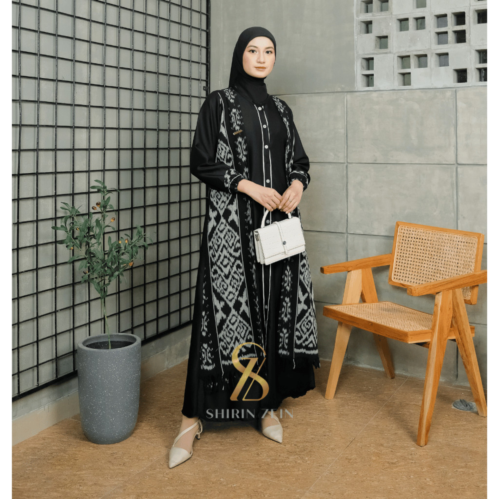 Gamis Wanita Terbaru 2025 Dewasa Busui Muslim Dress Tenun - SHIRINZEIN Rania Glamour