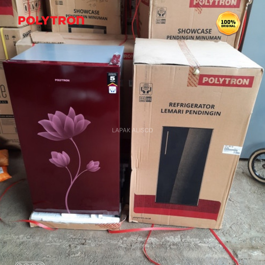 Kulkas 1 Pintu POLYTRON PRB-159 Baru Lemari Es Elektronik