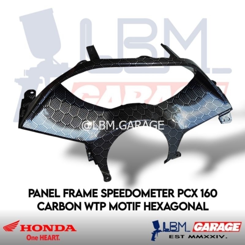 Panel Frame Speedometer PCX 160 Carbon WTP Motif Hexagonal Original