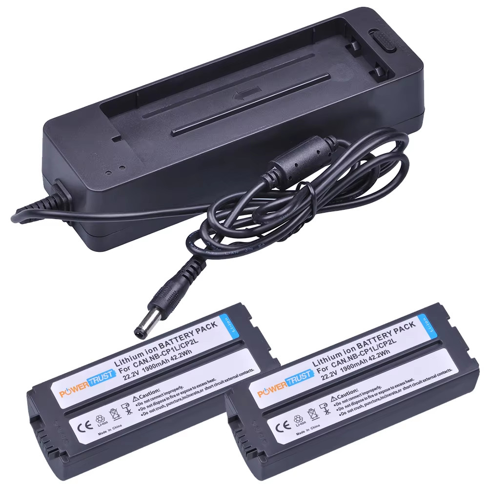 NB-CP2L NB-CP2LH Battery 1900mAh Rechargeable Battery/ Charger for Canon SELPHY NB-CP1L,CG-CP200 CP7