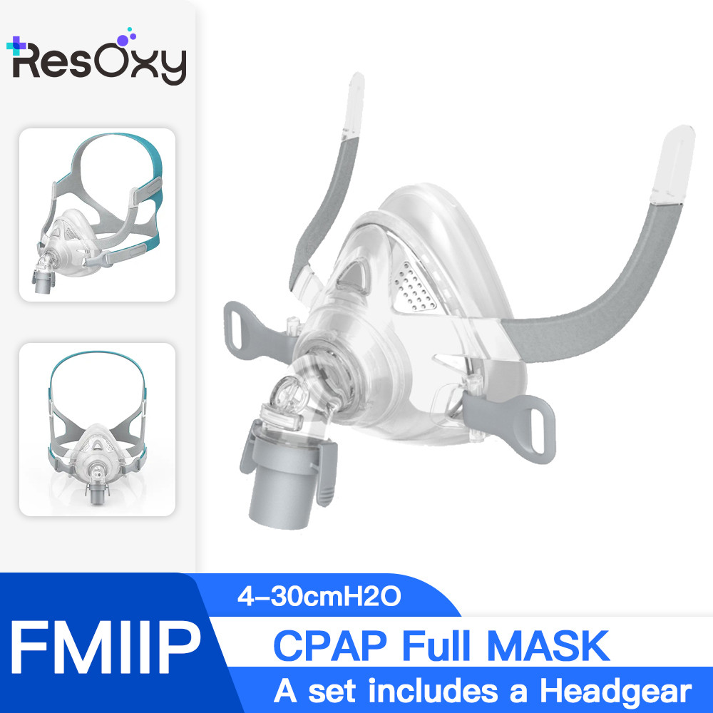 Resoxy CPAP Full Face Mask & Headgear Auto CPAP/BiPAP Mask Improved Comfort Anti Snoring Relief Slee