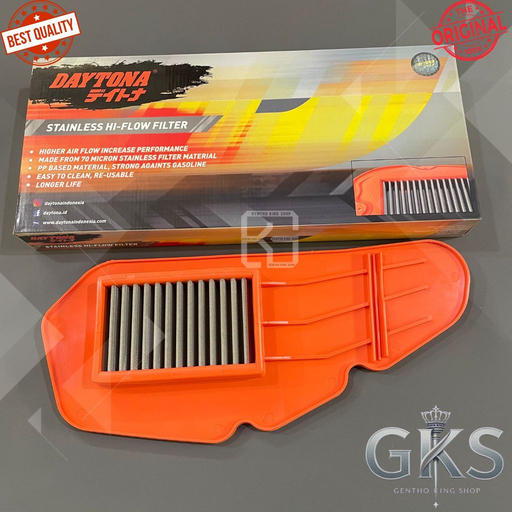 Filter Saringan Udara Stainless Daytona Vario 125 Bohlam Vario 125 150 Led New PCX 150 Thailand 5567