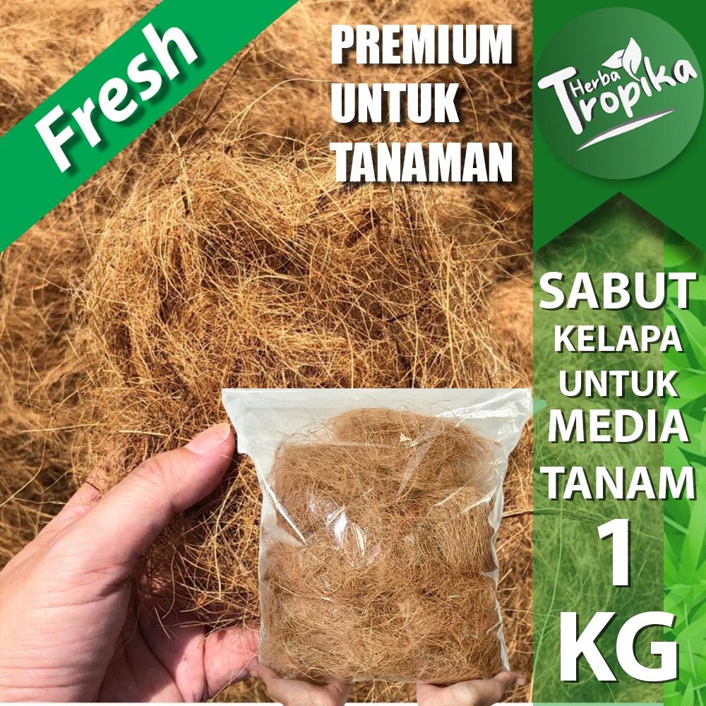 Coco Fiber Sabut kelapa Serbaguna Bisa untuk media tanam anggrek toko herba tropika